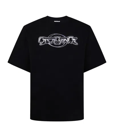 CASABLANCA METALLIC LOGO T-SHIRT