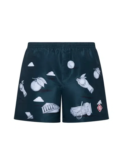 Casablanca Metaphysical Swim Shorts In Green