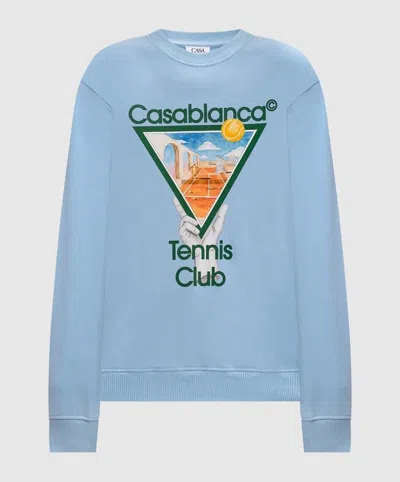 Casablanca Metaphysical Tennis Icon Printed Sw In Blue