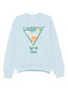Casablanca Metaphysical Tennis Icon Sweatshirt In Blue