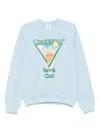 Casablanca Metaphysical Tennis Icon Sweatshirt In Blue