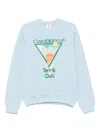 Casablanca Metaphysical Tennis Icon Sweatshirt In Blue