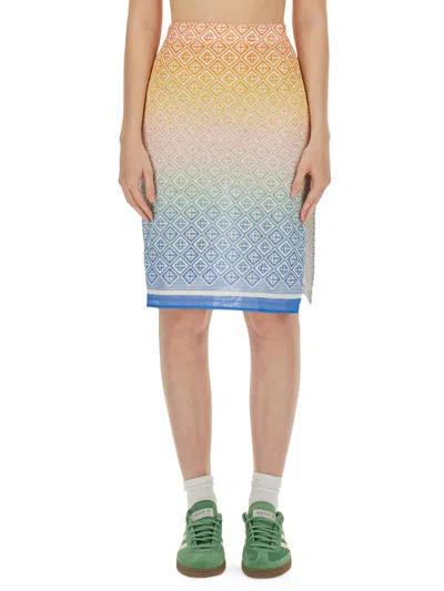 Casablanca Midi Skirt In Multicolour