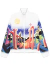 Casablanca Midnight Acropolis Windbreaker In White