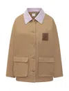 Casablanca Mini Jacket With Front Pockets In Brown