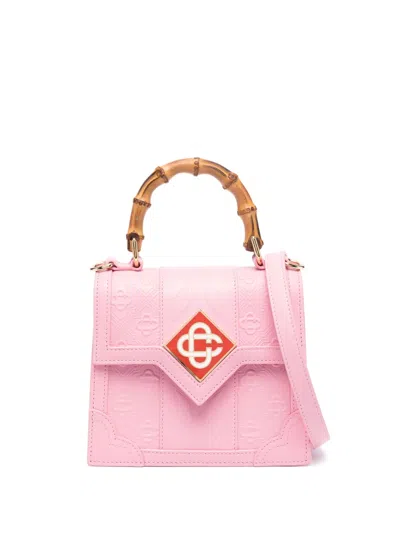Casablanca Mini Jeanne Leather Bag In Rosa