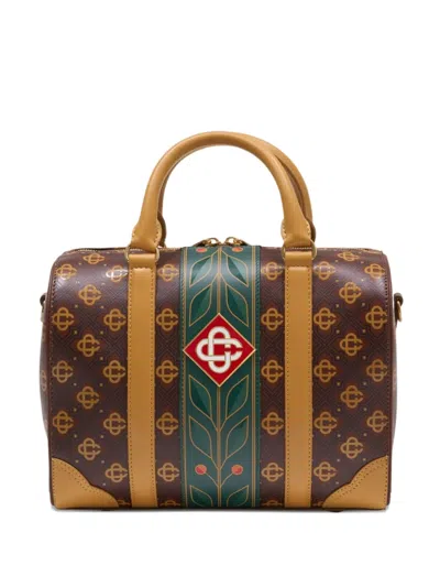 Casablanca Mini Monogram Weekender Travel Bag In Multi