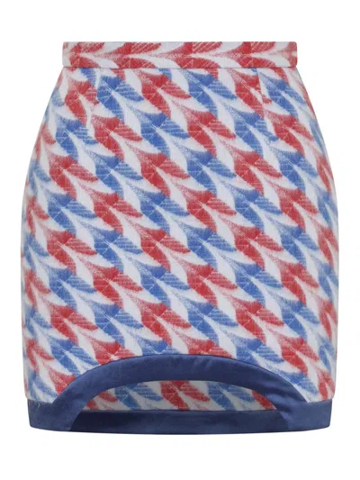 Casablanca Mini Skirt In Blue
