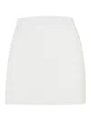 CASABLANCA WHITE COTTON BLEND MINISKIRT