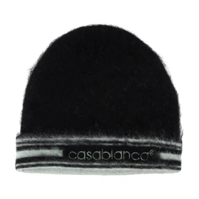Casablanca Mohair Beanie In Black