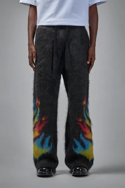 Casablanca Mohair Pants Laurel Flame In Black