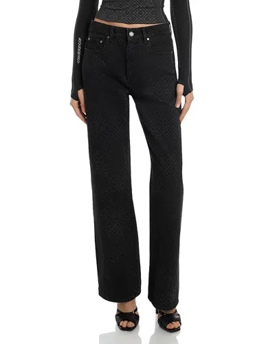 Casablanca Monogram Baggy Jeans In Black