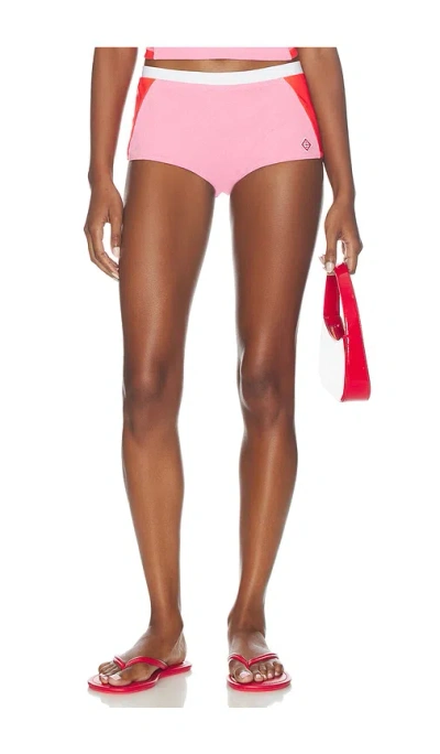 Casablanca Monogram Bikini Short In Pink