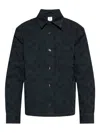 Casablanca Monogram-embossed Overshirt In Black