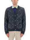 Casablanca Monogram Cardigan In Gray