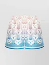 Casablanca Women Gradient Heart Monogram Silk Shorts In Multi
