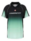 Casablanca Polo Collar Gradient Design Short Sleeves T-shirt