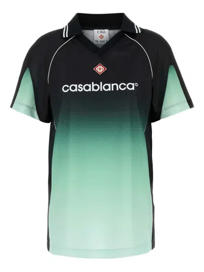 CASABLANCA MONOGRAM JACQUARD FOOTBALL SHIRT