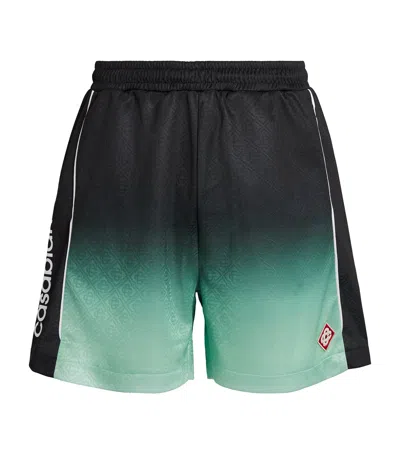 CASABLANCA MONOGRAM JACQUARD FOOTBALL SHORTS