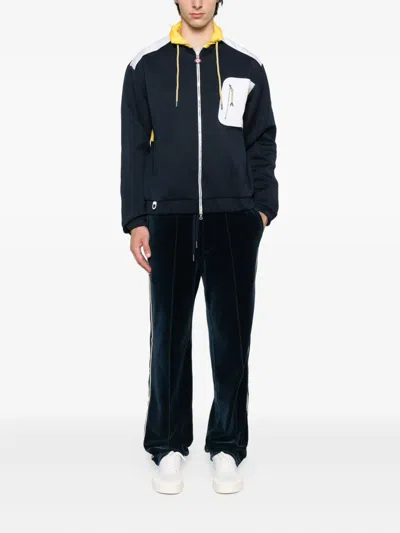 Casablanca Monogram-jacquard Jacket In Blue