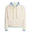 Casablanca Monogram Jacquard Oversized Fleece Jacket In White