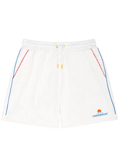 Casablanca Monogram-jacquard Towelling Cotton-blend Shorts