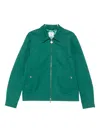 Casablanca Monogram-jacquard Zip-front Overshirt In Green