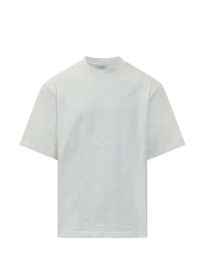 Casablanca Monogram Oversized T-shirt In White