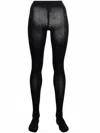 Casablanca Monogram Pattern Tights In Black