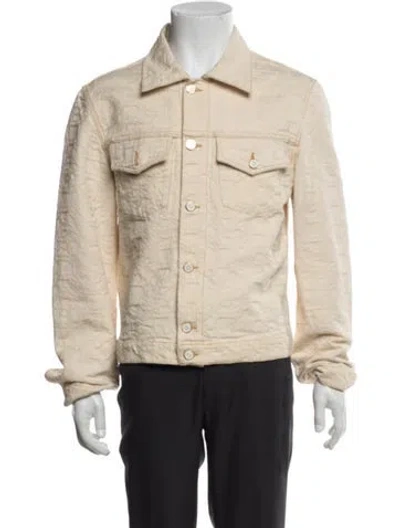 Pre-owned Casablanca Monogram Patterned Jacket In Neutral