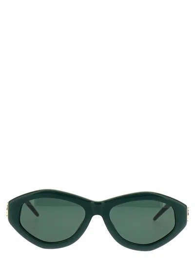 Casablanca Monogram Plaque Sunglasses Green