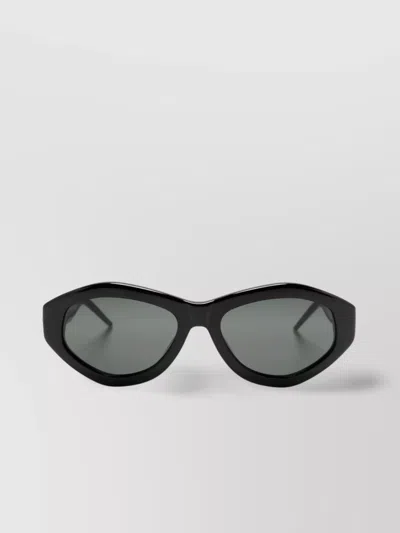 Casablanca Monogram Plate Cat Eye Sunglasses In Black
