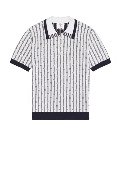 CASABLANCA MONOGRAM POLO