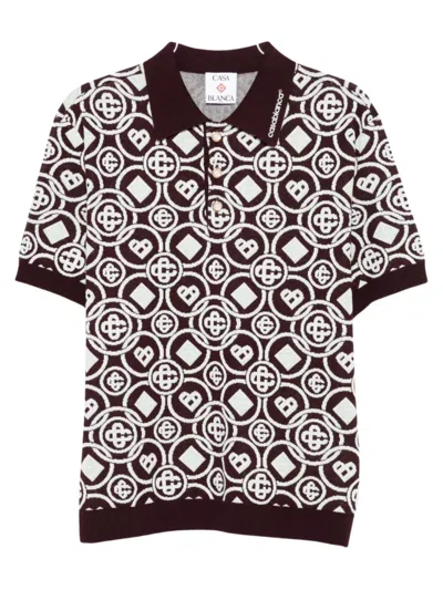 CASABLANCA CASABLANCA MONOGRAM POLO