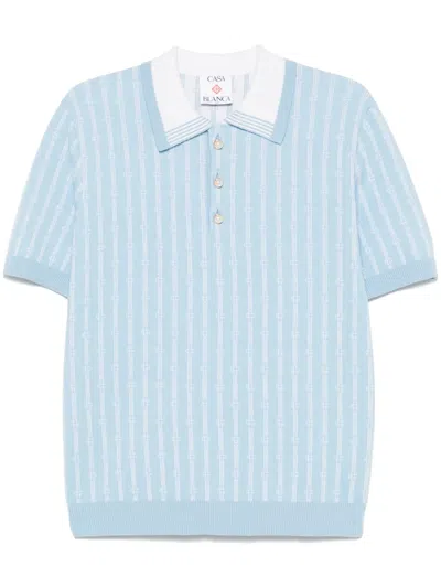 CASABLANCA MONOGRAM POLO SHIRT