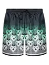 Casablanca Silk Bermuda Shorts Featuring Elastic Waistband In Multi