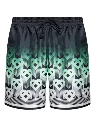 CASABLANCA MONOGRAM-PRINT DRAWSTRING SHORTS