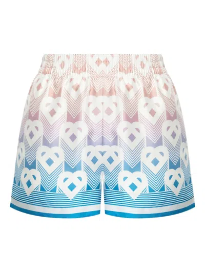 CASABLANCA CASABLANCA MONOGRAM PRINT SHORTS