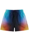 Casablanca Silk Shorts With Polyester Lining In Multicoloured 1