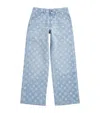 Casablanca Monogram Relaxed Jeans In Blue