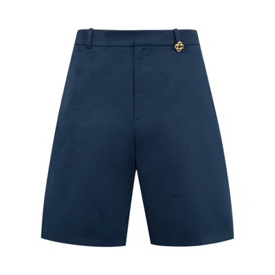 Pre-owned Casablanca Monogram Shorts 'navy' | Blue | Men's Size 52