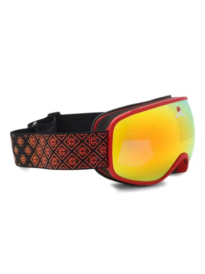 Casablanca Monogram-strap Ski Goggles In Multi