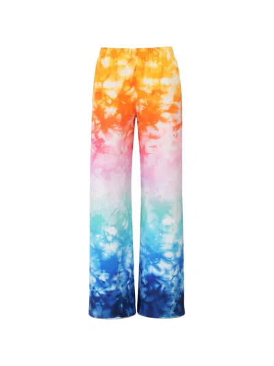 Casablanca Monogram Tie Dye Trousers In Multi