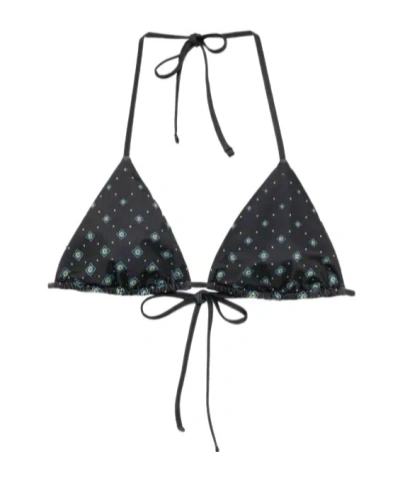 Casablanca Monogram Tie-side Bottoms In Black