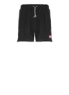 Casablanca Towelling Monogram Shorts In Multi