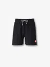 Casablanca Monogram Towelling Bermuda Shorts In Black