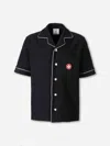 Casablanca Mens Towelling Monogram Shirt In Black