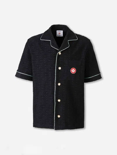 CASABLANCA CASABLANCA MONOGRAM TOWELLING SHIRT