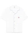 Casablanca Towelling Shirt With Chest Pocket In White