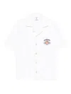 Casablanca C.p.company Black Elastane Trousers In White